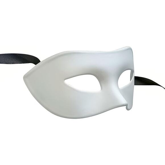 Masquerade Mask Men Adult Black Half Face Costume Ball Prom Halloween Party - Picture 2 of 5